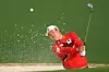 Im Sung-jae plays a shot from a bunker on the second hole during a practice round prior to the Masters at Augusta National Golf Club on Tuesday in Augusta, Georgia. [AFP/YONHAP]