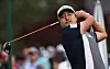 Lee Kyoung-hoon tees off on the first hole of the final practice round for the 2022 Masters Tournament at the Augusta National Golf Club in Augusta, Georgia on Tuesday. [REUTERS/YONHAP]