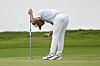 Kim Si-woo reacts after missing a putt on the 17th green during the final round of the AT&T Byron Nelson at TPC Craig Ranch in McKinney, Texas on Sunday. [GETTY IMAGES]