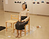 A ″comfort woman” statue representing the victims of the Japanese military’s wartime sexual slavery is displayed in an exhibition at the Citizen's Gallery Sakae in Nagoya, central Japan, Tuesday, for the first time in two years. It was previously displayed at the Aichi Triennale in Nagoya in 2019, while similar exhibitions are currently facing trouble opening in Tokyo and Osaka. [YONHAP]