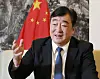 Chinese Ambassador to Seoul Xing Haiming sits for an interview with the Korea JoongAng Daily at the Chinese Embassy in central Seoul on Oct. 14. [PARK SANG-MOON]
