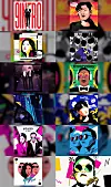 The pop art-inspired artworks for each track in ″Psy 9th″ [P NATION]