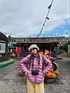 K-pop girl group Red Velvet member Seulgi poses while wearing a lightweight puffer in an Instagram post uploaded in October. [SCREEN CAPTURE]