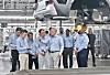 Hyundai Motor Group Executive Chair Euisun Chung, fifth from left, inspects Kia's Anantapur plant in central India on Jan. 12. [HYUNDAI MOTOR]