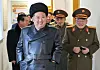 North Korean leader Kim Jong-un visits the Kim Il Sung University of Politics, recognized as the supreme military and political academy of the country’s armed forces, on Feb. 24, in this photo released by North Korea’s state-run Rodong Sinmun the day after. [YONHAP]