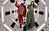 Gucci's ″Cosmogonie″ collection celebrates the iconic works of Stanley Kubrick, with models standing in recognizable scenes from the 2001 film ″A Space Odyssey.″ [GUCCI]
