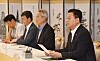 First Vice Minister of Economy and Finance Bang Ki-sun speaks at a meeting held in central Seoul on Friday to discuss measures to tame inflation and revitalize the domestic economy. [MINISTRY OF ECONOMY AND FINANCE]