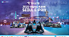 A poster promotes Hana Bank’s sponsoring of the Seoul E-Prix to be held in Jamsil, southern Seoul, starting on Aug. 13. [HANA BANK]
