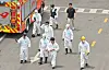Officials from National Police Agency, National Fire Agency, and National Forensic Service are moving to conduct a joint inspection at the site of the fire accident at the Aricell battery factory in Hwaseong. [JOONGANG ILBO]