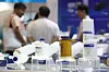 In this file photo taken July 12, 2023, visitors look around the venue of the Bioplus-International Pharmaceutical and Manufacturing Expo Korea held in Seoul. [YONHAP]