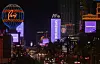 Las Vegas landmarks turn purple in honor of BTS playing four concerts in the city in April. [HYBE]