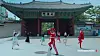A scene featuring Leenalchi band dancing in front of central Seoul's Deoksu Palace is from the promotional video 'Feel the Rhythm of Korea' by the Korea Tourism Organization. [SCREEN CAPTURE]