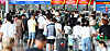 Incheon International Airport's Terminal 1 bustles with travelers. [YONHAP]