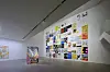 On the wall, ″Current Exhibition,' and facing it is ″Monument to exhibitions in the past and upcoming,' both by Ki Seul-ki [BUK-SEOUL MUSEUM OF ART]