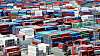 Containers piled up at a port in Busan on May 1. [JOONGANG PHOTO]