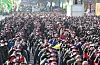 Unionized truck drivers stage a strike in Gyeonggi on Dec. 6. [NEWS1]