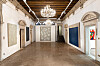 The installation view of Ha Chong-hyun's exhibition as part of the 59th Venice Biennale, featuring Ha's dansaekhwa pieces [KUKJE GALLERY, TINA KIM GALLERY]
