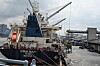 A vessel moored at the port of Abidjan, Ivory Coast, on June 24, 2022. The photo is not related to the story. [AFP/YONHAP]