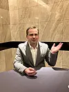 Jaroslaw ″Jarek″ Kutylowski, DeepL CEO and founder, speaks during an interview at Josun Palace Hotel in southern Seoul, on May 9. [DEEPL]