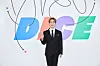 Onew of SHINee talks about the release of his second EP ″DICE″ during an online press conference on Monday. [SM ENTERTAINMENT]