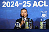 Ulsan HD manager Kim Pan-gon speaks during a 2024-25 AFC Champions League Elite media day event at KFA House in central Seoul on Feb. 5. [YONHAP]