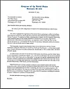 A copy of a letter sent by a group of 23 lawmakers from the U.S. House of Representatives to President Joe Biden and Secretary of State Antony Blinken on Nov. 4, urging them to prioritize engagement with North Korea and aim for a formal declaration to end the1950-53 Korean War, shared by Democratic Rep. Brad Sherman of California on Twitter Monday. [TWITTER]