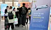 A notice about Asiana Airlines’ relocation to Terminal 2 is displayed at Incheon International Airport’s Terminal 1 on Jan. 13. Starting Jan. 14, Asiana Airlines will operate from Terminal 2, using the east-side H and J check-in counters. [NEWS1]
