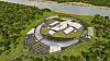 An aerial view of NuScale Power's small modular reactor (SMR) power plant [SAMSUNG C&T]