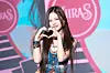 Kiiras’ LingLing poses for photos during a showcase for the release of the EP, “KILL MA BO$$,” at the Ilchi Art Hall in Gangnam District, southern Seoul, on June 9. [DANIELA GONZALEZ PEREZ]