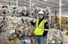 Dustin Olson, PureCycle CEO, explains the ultra-pure polypropylene extraction process at the company's recycling plant in Ironton, Ohio. [SK GEO CENTRIC]