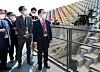 Moon Sung-wook, minister of trade, industry and energy, tours the Korean Pavilion at the Expo 2020 Dubai on Saturday. [MINISTRY OF TRADE, INDUSTRY AND ENERGY]