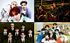 Clockwise from top left: FTIsland, CNBlue, Ampers&One and SF9 [FNC ENTERTAINMENT]