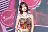 Kiiras’ Kylie poses for photos during a showcase for the release of the EP, “KILL MA BO$$,” at the Ilchi Art Hall in Gangnam District, southern Seoul, on June 9. [DANIELA GONZALEZ PEREZ]