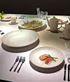 Using projection media, the exhibit visualizes what kind of food the foreign diplomats and the royal court enjoyed in Deoksu Palace. [YIM SEUNG-HYE]