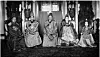 Family picture of Gojong taken in 1918 inside the Seokjojeon in Deoksu Palace. [SEOUL NATIONAL UNIVERSITY MUSEUM]