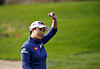 In this file photo, Pak Se-ri waves to fans during the LPGA KEB Hana Bank Championship on Oct. 13, 2016.  [REUTERS/YONHAP]