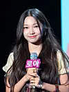 Kiiras answers reporters' questions during a showcase for the release of the EP, “KILL MA BO$$,” at the Ilchi Art Hall in Gangnam District, southern Seoul, on June 9. [DANIELA GONZALEZ PEREZ]