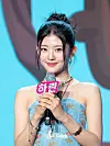 Kiiras answers reporters' questions during a showcase for the release of the EP, “KILL MA BO$$,” at the Ilchi Art Hall in Gangnam District, southern Seoul, on June 9. [DANIELA GONZALEZ PEREZ]