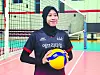 Daejeon KGC's Megawati Hangestri Pertiwi poses for a photo during an interview with the JoongAng Ilbo at KGC's training center in Daejeon in July. [JOONGANG ILBO]