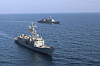 The Ministry of National Defense announced Tuesday that the Chungmugong Yi Sun-shin destroyer of the Korean Navy is taking part in a joint anti-piracy drill with the Victoria destroyer of the EU Navy in the Gulf of Aden and Arabian Sea. [DEFENSE MINISTRY]