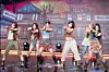 Girl group Kiiras performs lead track “KILL MA BO$$” during a showcase for the release of its first EP, “KILL MA BO$$,” at the Ilchi Art Hall in southern Seoul on June 9. [DANIELA GONZALEZ PEREZ]
