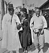 Hungarian journalist Julia Geszty (center) and Yun Chi-ho (right) in Seoul. The photo was likely taken in Insa-dong, central Seoul. [HUNGARIAN EMBASSY]