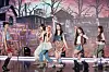 Girl group Kiiras performs the lead track “KILL MA BO$$” during a showcase for the release of its first EP, “KILL MA BO$$,” at the Ilchi Art Hall in southern Seoul, on June 9. [DANIELA GONZALEZ PEREZ]