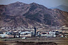 The Kaesong Industrial Complex in North Korea as seen from Paju, northern Gyeonggi on the South Korean side of the border on March 13 [YONHAP]