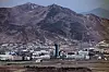 The Kaesong Industrial Complex in North Korea as seen from Paju, northern Gyeonggi on the South Korean side of the border on March 13 [YONHAP]