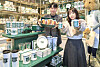 Models present products from Ralph Lauren's cafe brand, Ralph's Coffee, at the Hyundai Seoul in Yeongdeungpo District, western Seoul, on Feb. 12. [HYUNDAI DEPARTMENT STORE]