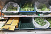 A spinach shelf at a supermarket in Seoul sits almost empty on Aug. 21. [YONHAP]