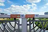 Banners at a bridge in Gwangju show uplifting messages for pedestrians. [YONHAP]