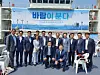 Yangyi Won-young, fourth from left, at Buan County, North Jeolla, on July 17, shortly after the president’s announcement on expanding Korea’s wind power. [YANGYI WON-YOUNG]