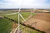 A wind farm at Rodby Fjord, Denmark. Photo provided at the courtesy of Vestas Wind Systems. [VESTAS WIND SYSTEMS]